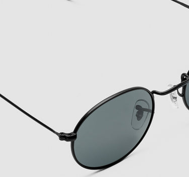 Oval Black Sunglasses